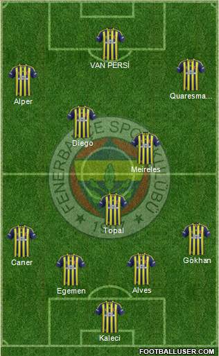 Fenerbahçe SK Formation 2015