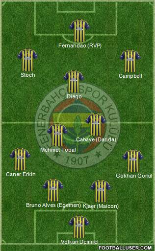 Fenerbahçe SK Formation 2015