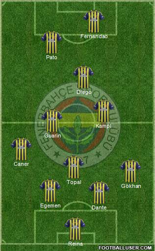 Fenerbahçe SK Formation 2015
