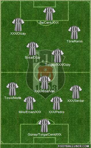 Besiktas JK Formation 2015