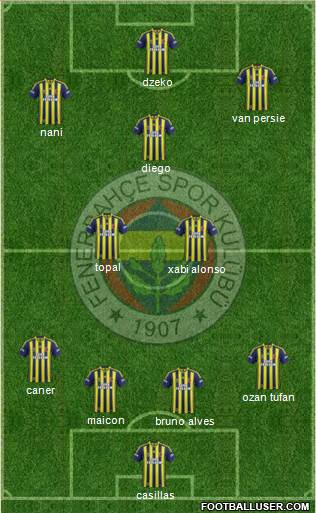 Fenerbahçe SK Formation 2015