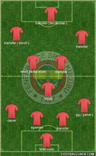 Fenerbahçe SK Formation 2015