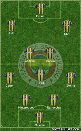 Fenerbahçe SK Formation 2015