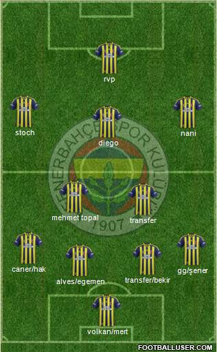 Fenerbahçe SK Formation 2015
