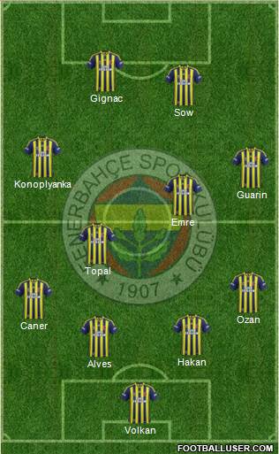 Fenerbahçe SK Formation 2015