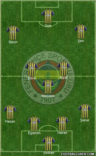 Fenerbahçe SK Formation 2015