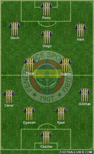 Fenerbahçe SK Formation 2015