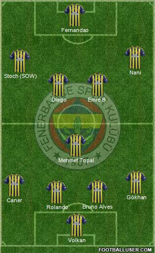 Fenerbahçe SK Formation 2015