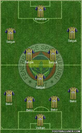 Fenerbahçe SK Formation 2015
