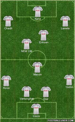 Tottenham Hotspur Formation 2015