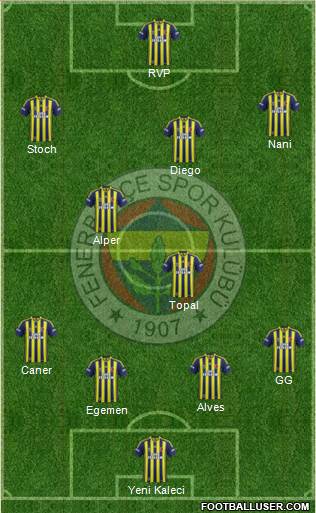Fenerbahçe SK Formation 2015