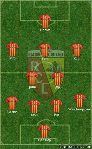 Racing Club de Lens Formation 2015