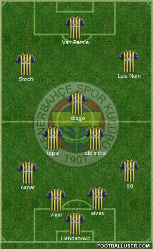 Fenerbahçe SK Formation 2015