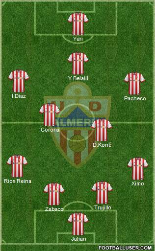 U.D. Almería S.A.D. Formation 2015