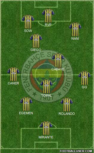 Fenerbahçe SK Formation 2015
