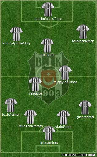 Besiktas JK Formation 2015