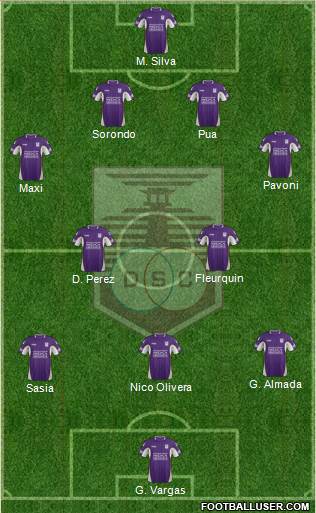 Defensor Sporting Club Formation 2015