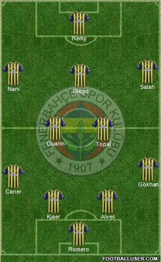 Fenerbahçe SK Formation 2015