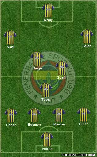 Fenerbahçe SK Formation 2015