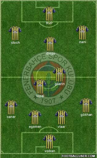 Fenerbahçe SK Formation 2015