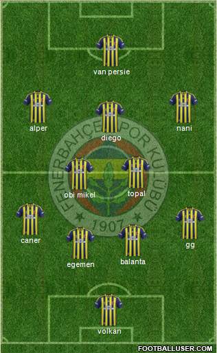 Fenerbahçe SK Formation 2015