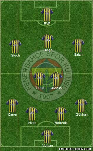 Fenerbahçe SK Formation 2015