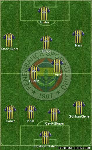 Fenerbahçe SK Formation 2015