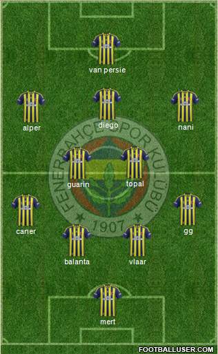 Fenerbahçe SK Formation 2015