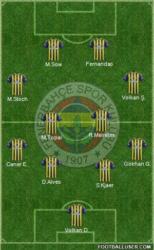 Fenerbahçe SK Formation 2015