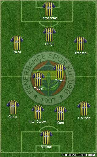 Fenerbahçe SK Formation 2015