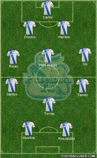 Club Puebla de la Franja Formation 2015