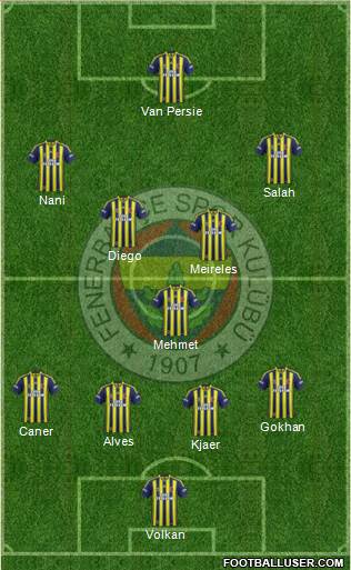 Fenerbahçe SK Formation 2015