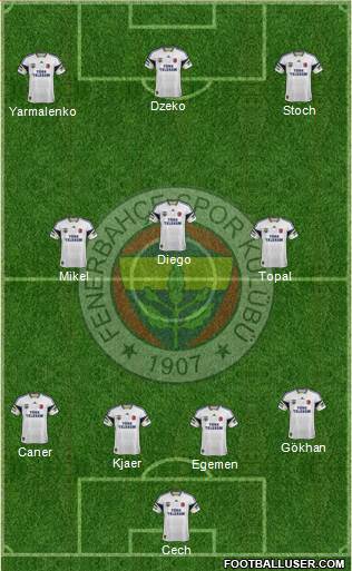 Fenerbahçe SK Formation 2015
