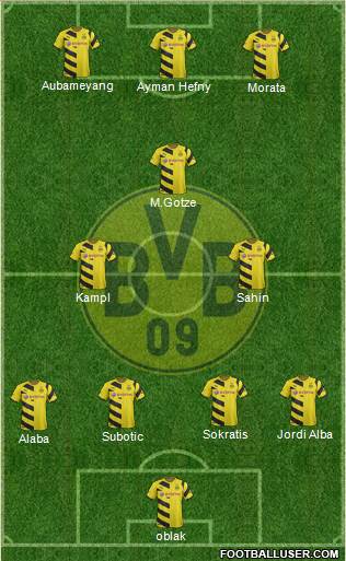 Borussia Dortmund Formation 2015