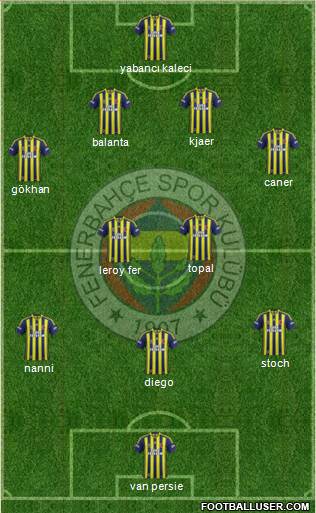 Fenerbahçe SK Formation 2015