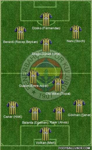 Fenerbahçe SK Formation 2015
