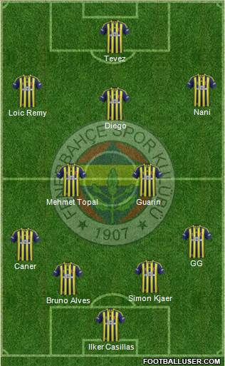 Fenerbahçe SK Formation 2015