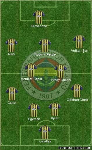 Fenerbahçe SK Formation 2015