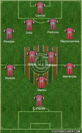 Chacarita Juniors Formation 2015