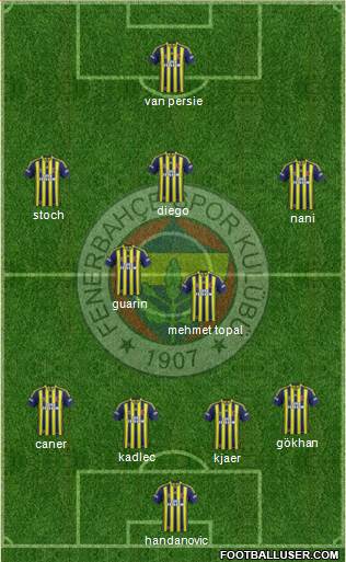 Fenerbahçe SK Formation 2015