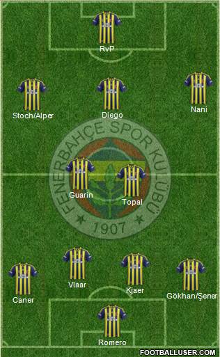 Fenerbahçe SK Formation 2015
