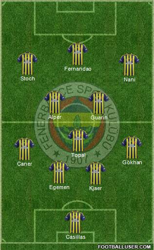 Fenerbahçe SK Formation 2015
