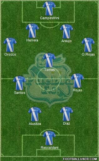 Club Puebla de la Franja Formation 2015