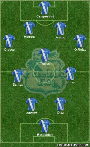 Club Puebla de la Franja football formation