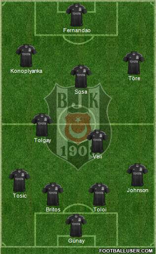Besiktas JK Formation 2015