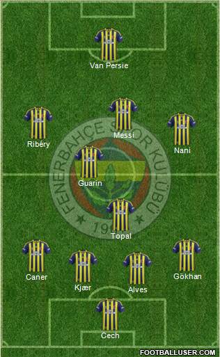 Fenerbahçe SK Formation 2015