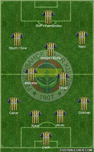 Fenerbahçe SK Formation 2015