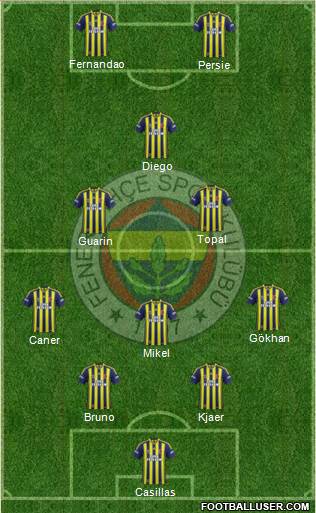 Fenerbahçe SK Formation 2015