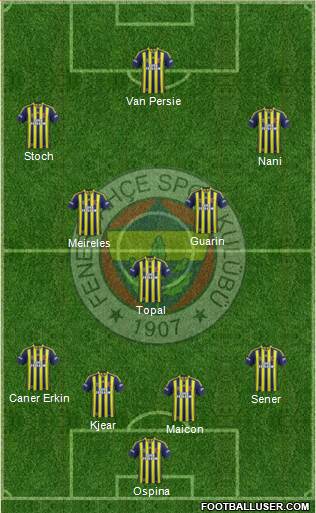 Fenerbahçe SK Formation 2015