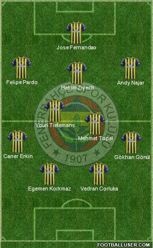 Fenerbahçe SK Formation 2015